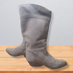 Italian leather mid-calf boots